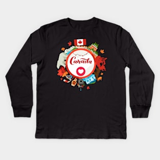 Canada day Kids Long Sleeve T-Shirt